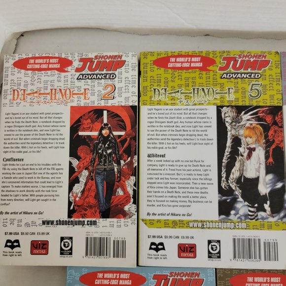 7 Lot Shonen Jump Advanced DEATH NOTE Tsugumi Ohba Takeshi Obata 2 5 6 8 9 10 11 - Picture 7 of 10